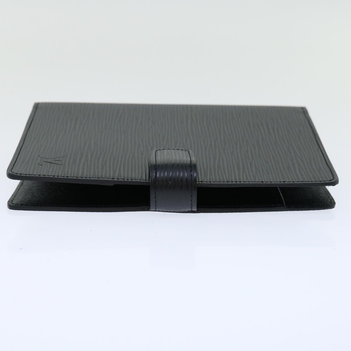 LOUIS VUITTON Epi Agenda MM Day Planner Cover Black R20042 LV Auth 68491