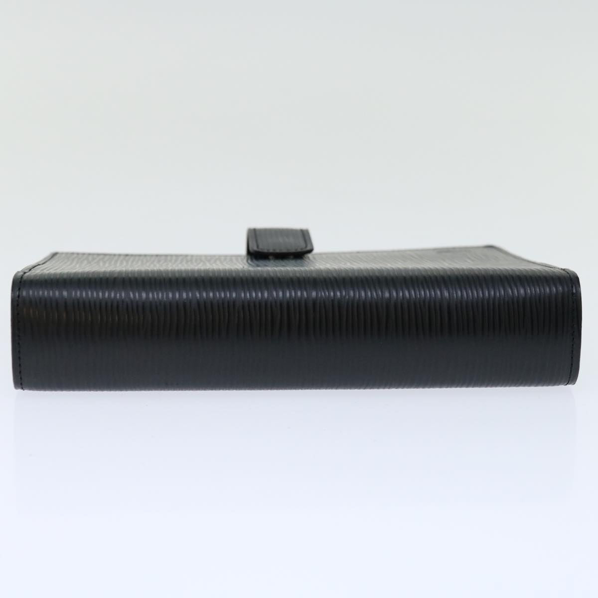 LOUIS VUITTON Epi Agenda MM Day Planner Cover Black R20042 LV Auth 68491