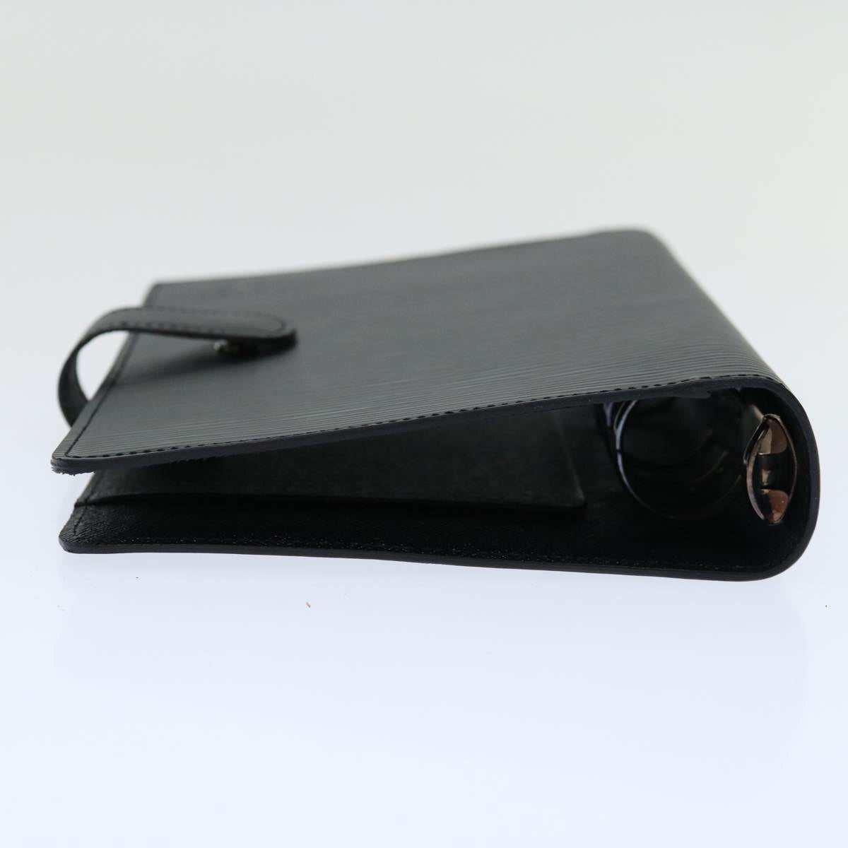 LOUIS VUITTON Epi Agenda MM Day Planner Cover Black R20042 LV Auth 68491