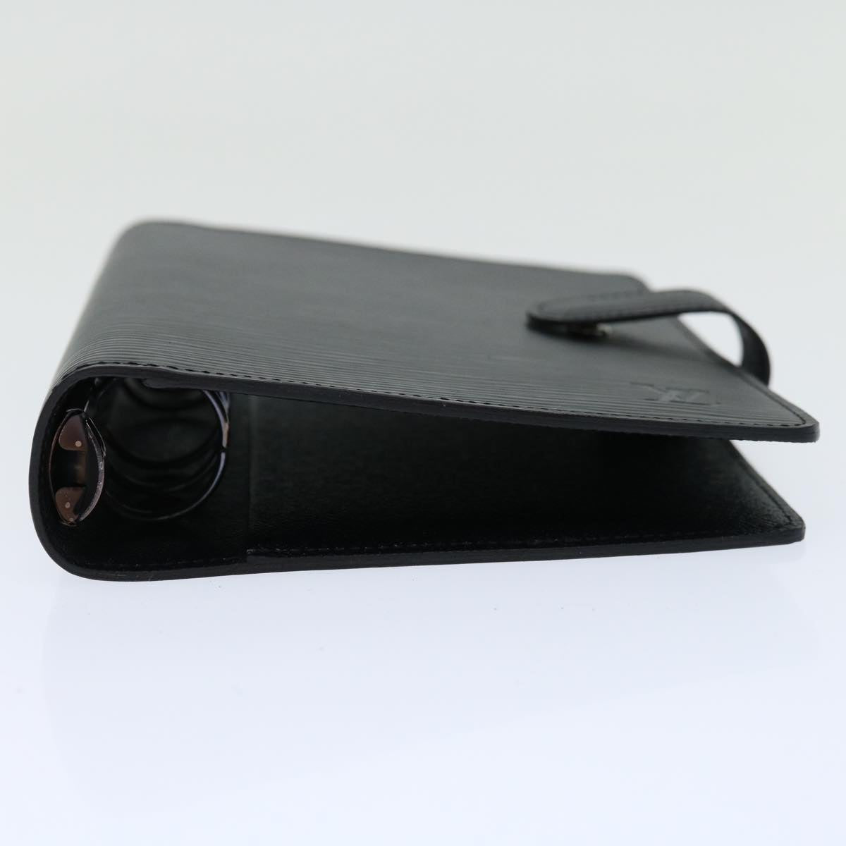 LOUIS VUITTON Epi Agenda MM Day Planner Cover Black R20042 LV Auth 68491