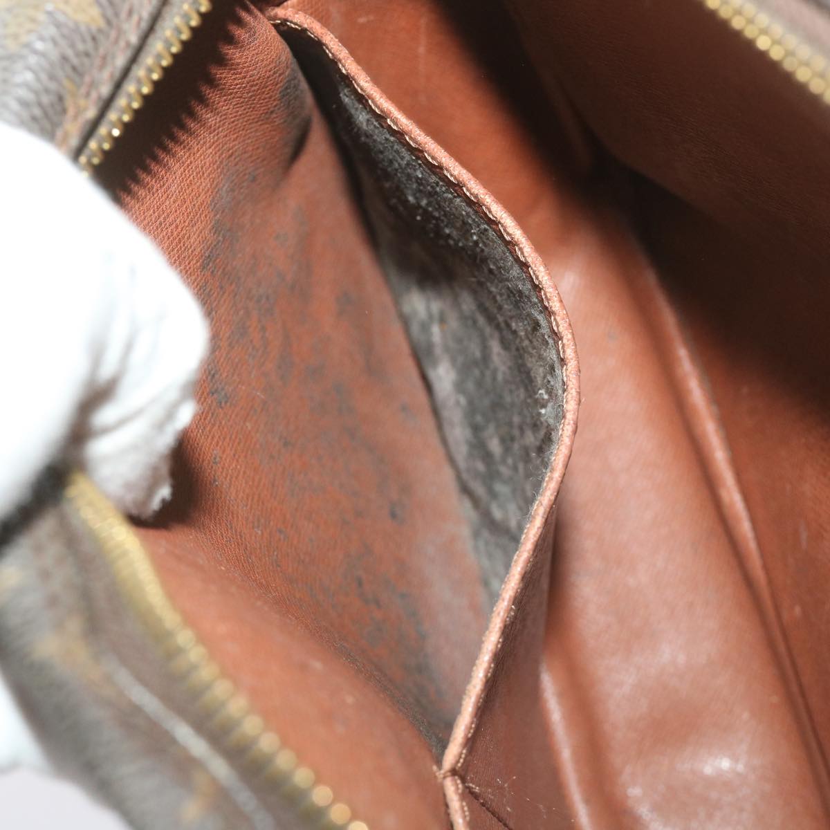 LOUIS VUITTON Monogram Compiegne 28 Clutch Bag M51845 LV Auth 68497