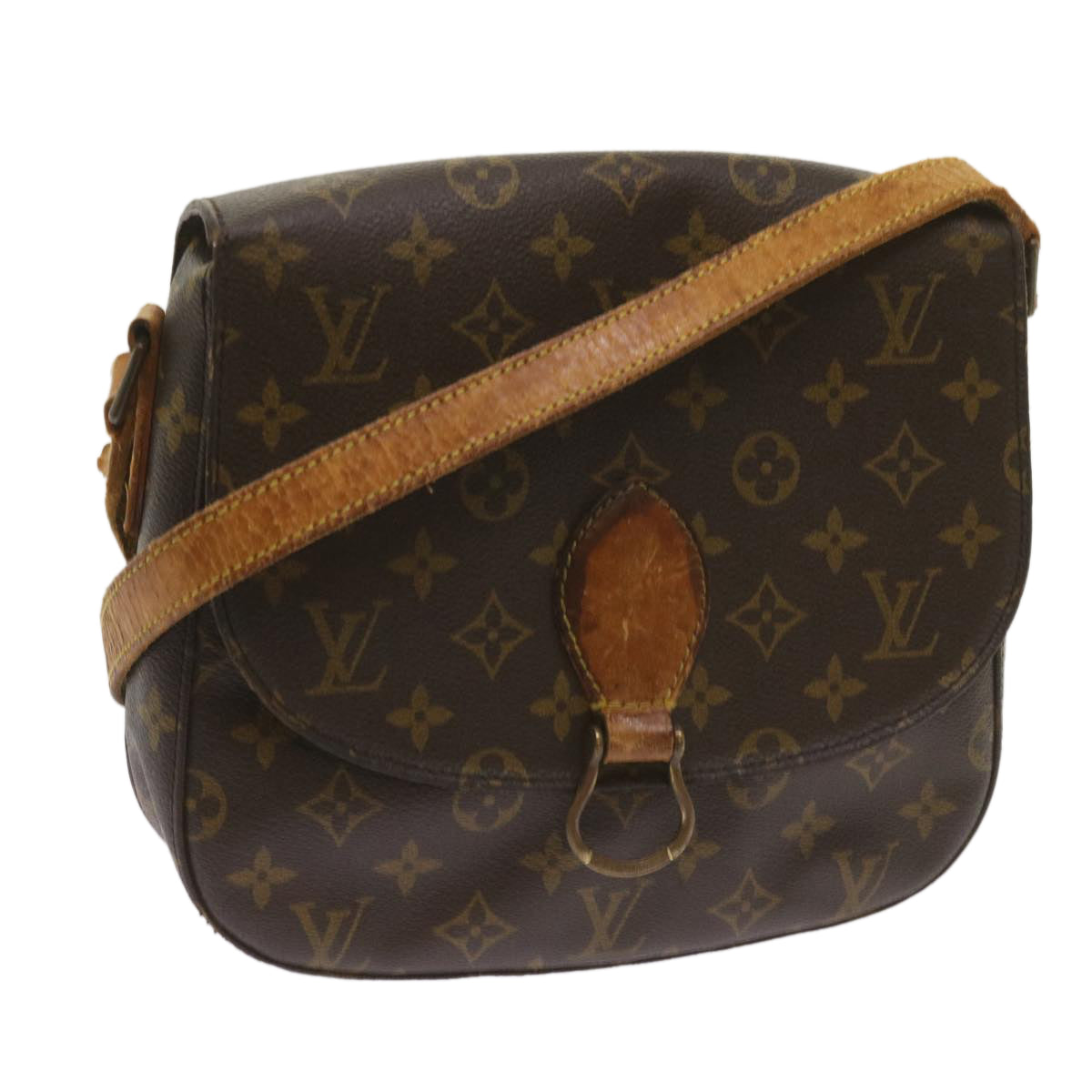 LOUIS VUITTON Monogram Saint Cloud GM Shoulder Bag M51242 LV Auth 68498