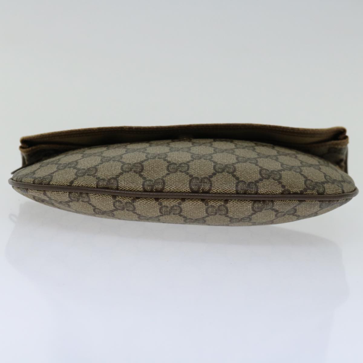 GUCCI GG Supreme Clutch Bag PVC Beige 89 02 503 Auth 68509