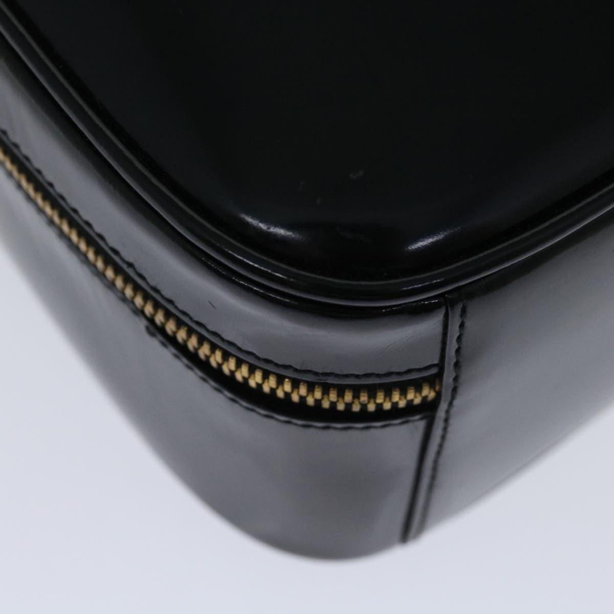 GUCCI Hand Bag Patent leather Black 000 270 0323 Auth 68516