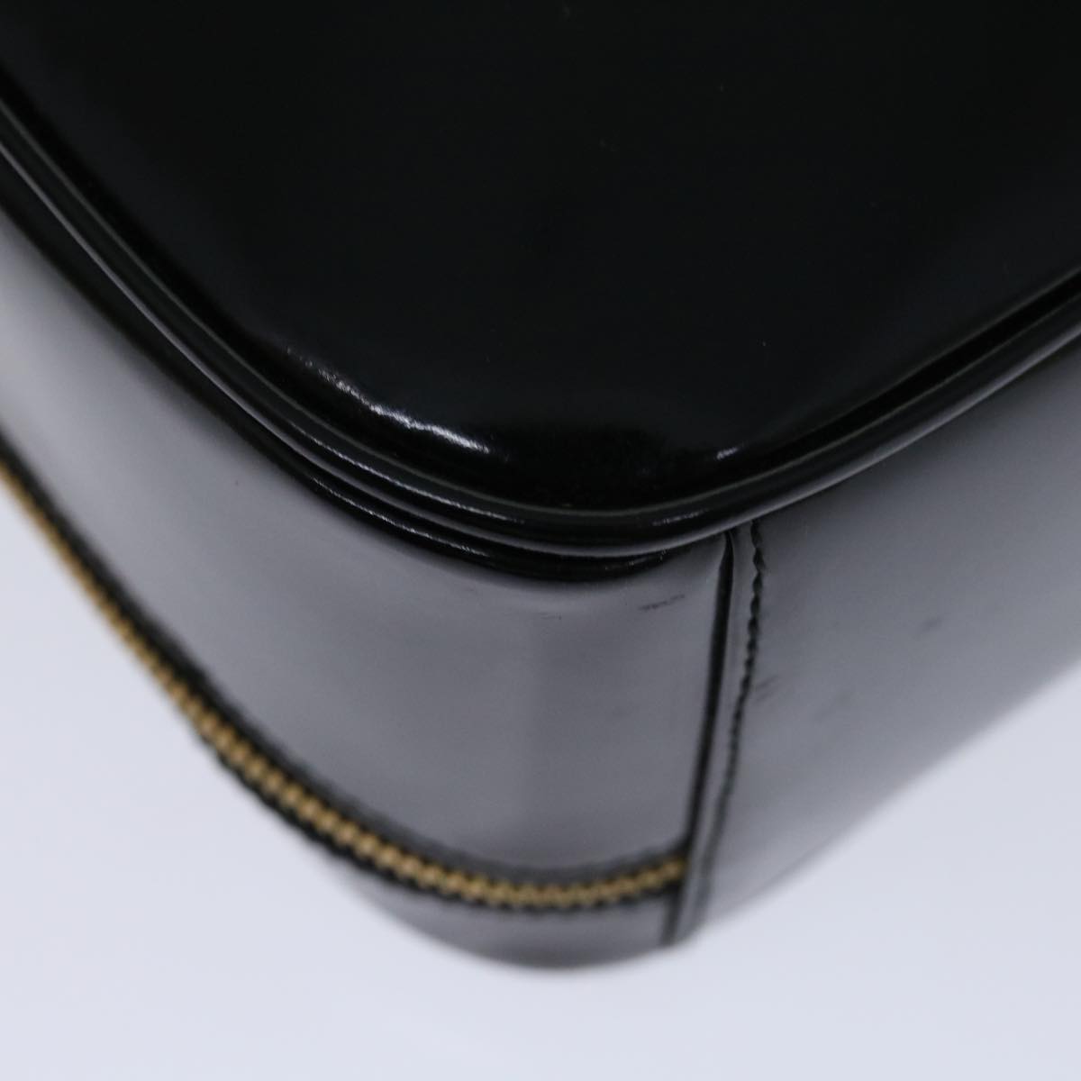 GUCCI Hand Bag Patent leather Black 000 270 0323 Auth 68516