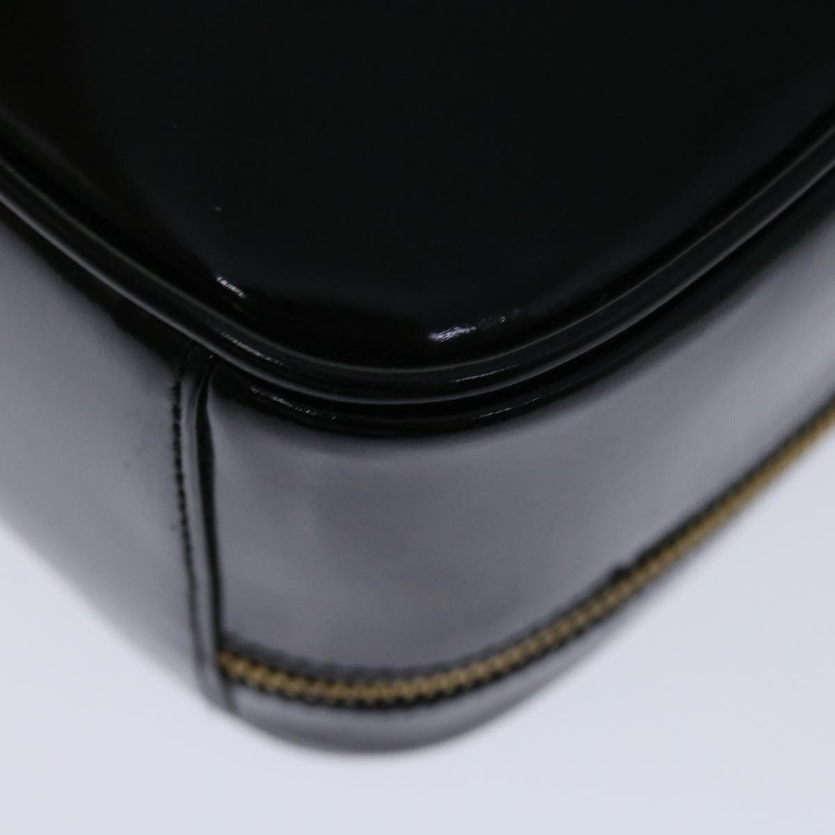 GUCCI Hand Bag Patent leather Black 000 270 0323 Auth 68516