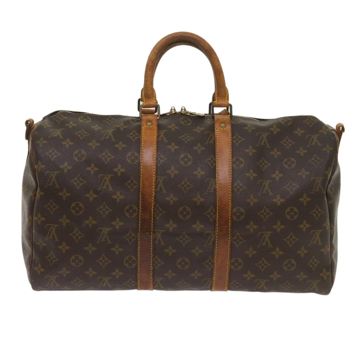 LOUIS VUITTON Monogram Keepall Bandouliere 45 Boston Bag M41418 LV Auth 68557