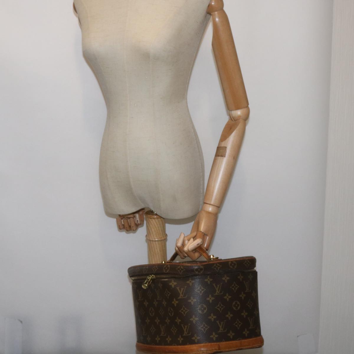 LOUIS VUITTON Monogram Nice Hand Bag 2way M47280 LV Auth 68560