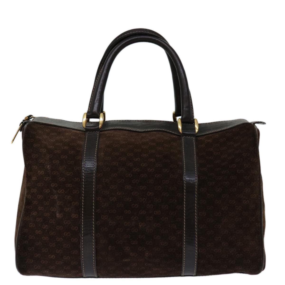 GUCCI Micro GG Canvas Hand Bag Brown Auth 68573