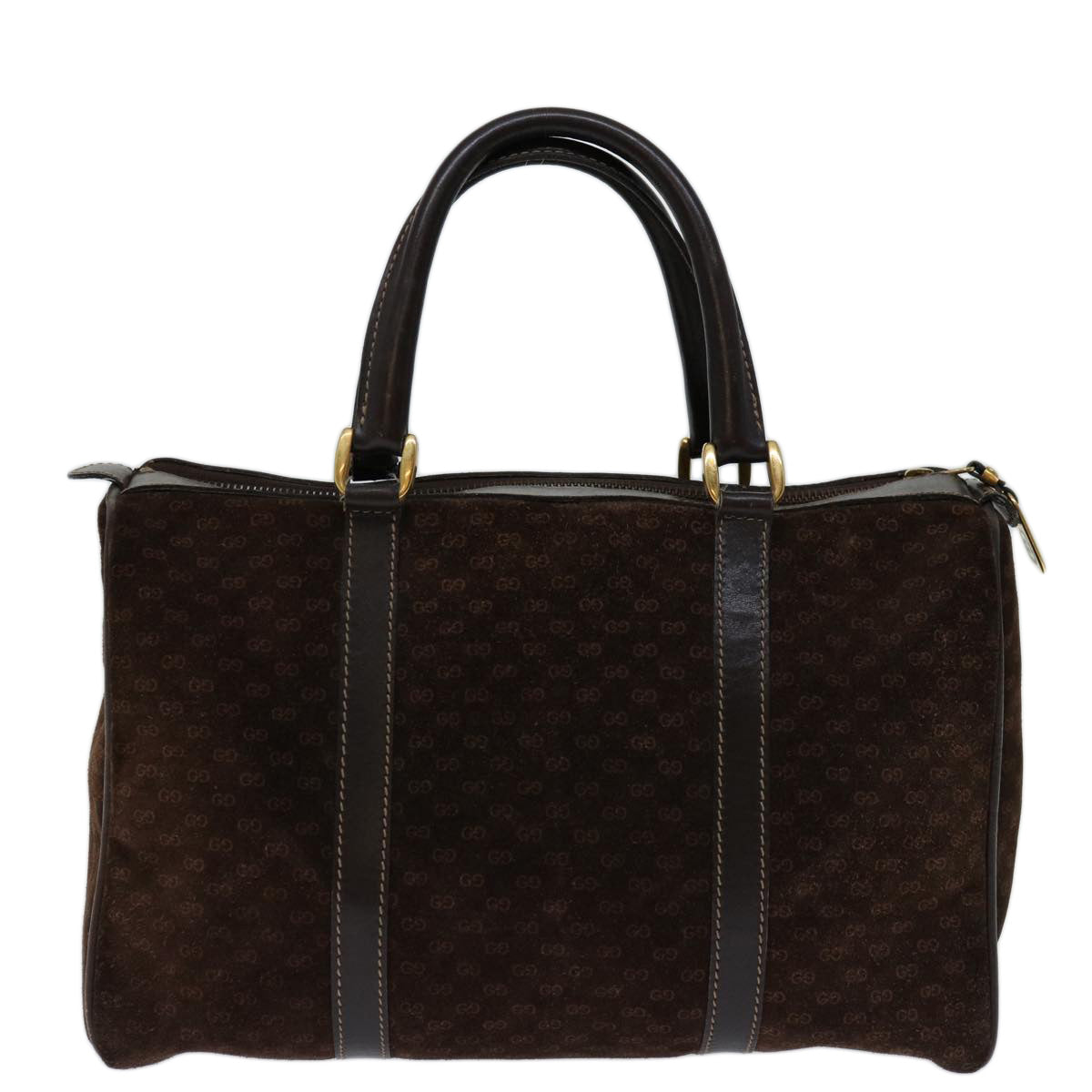 GUCCI Micro GG Canvas Hand Bag Brown Auth 68573