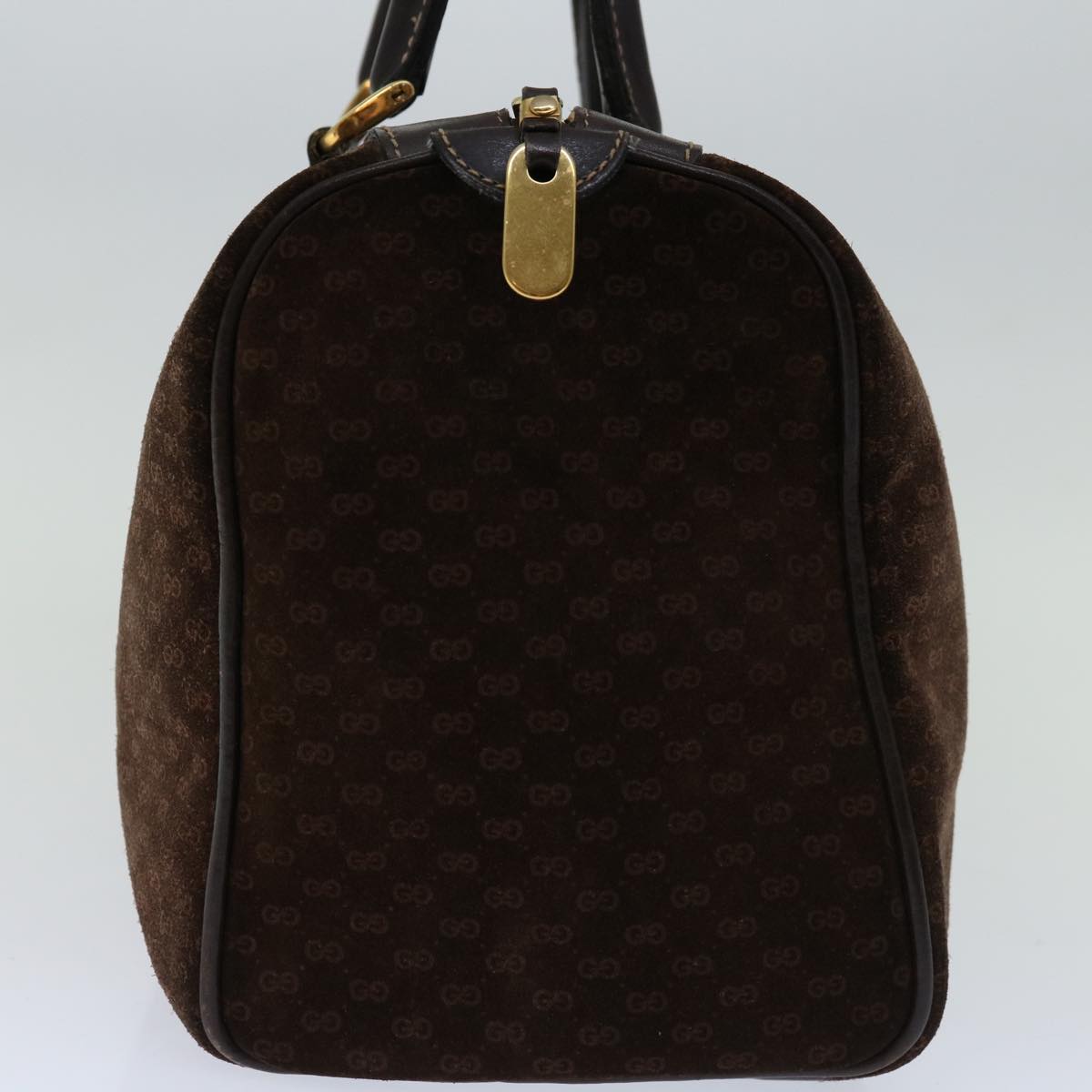 GUCCI Micro GG Canvas Hand Bag Brown Auth 68573