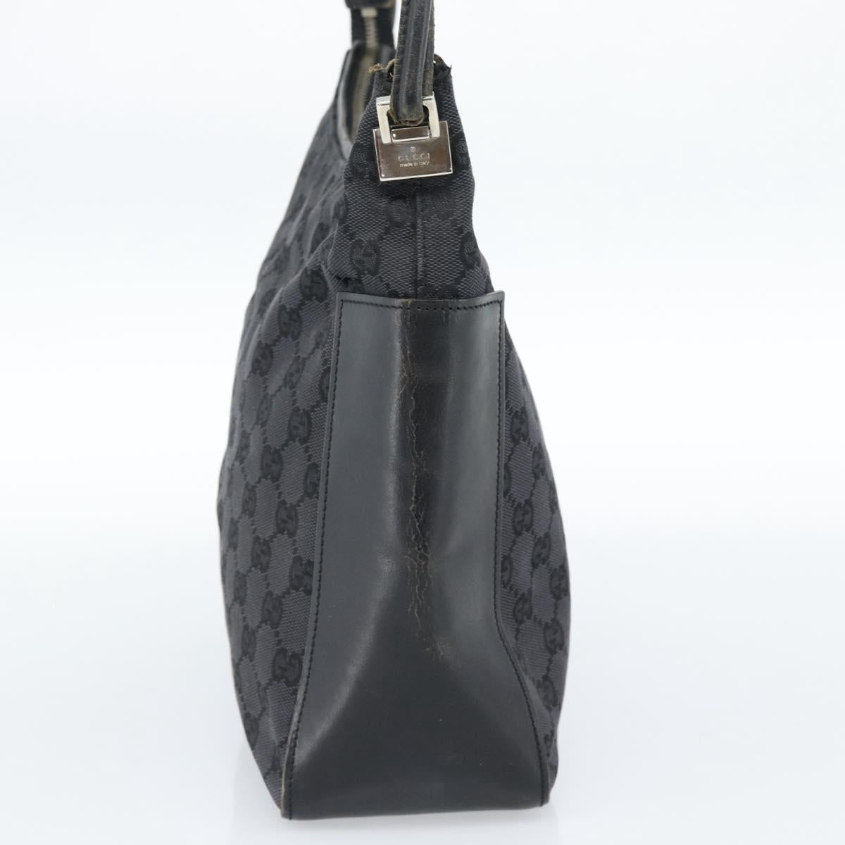 GUCCI GG Canvas Shoulder Bag Black 001 3766 2123 Auth 68595