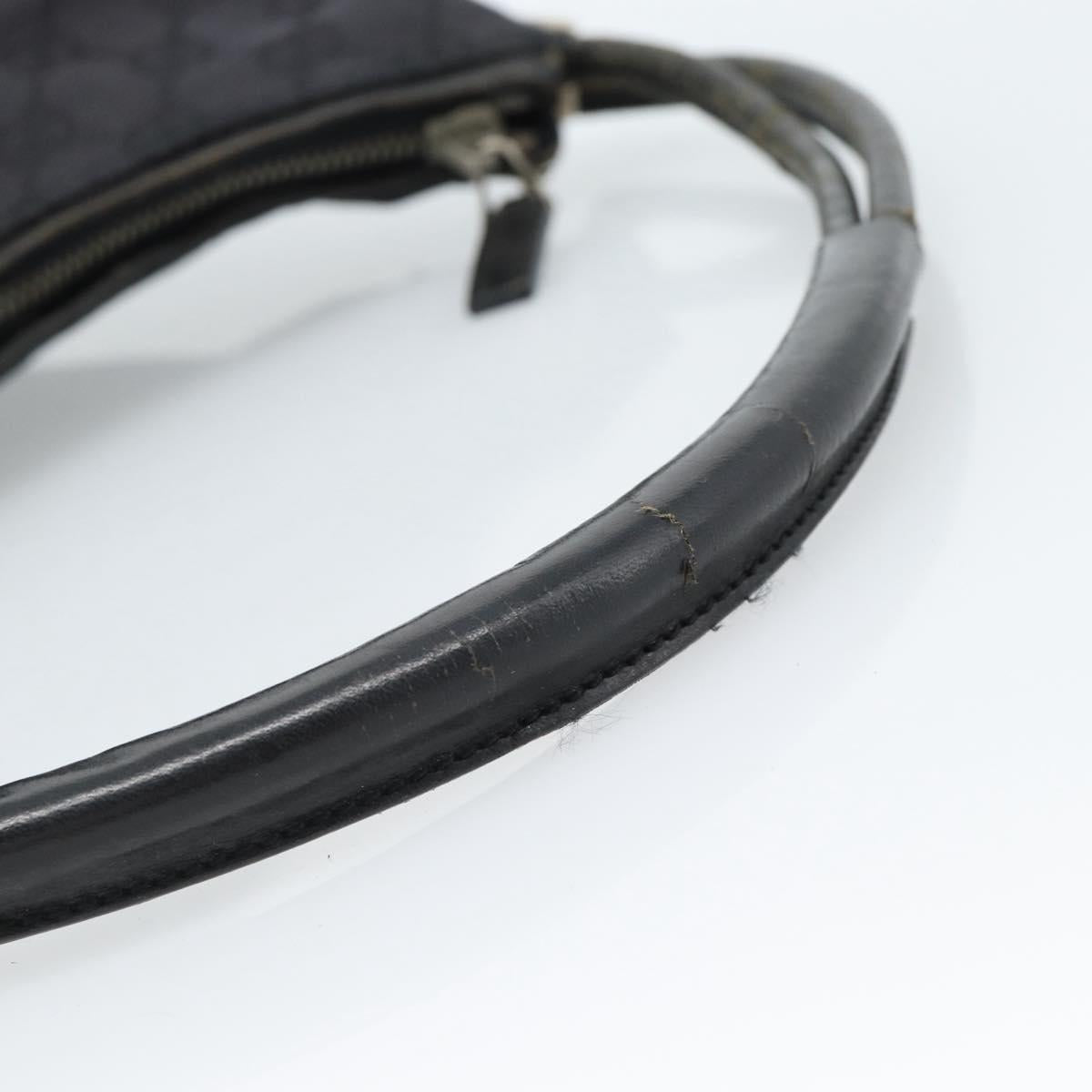 GUCCI GG Canvas Shoulder Bag Black 001 3766 2123 Auth 68595