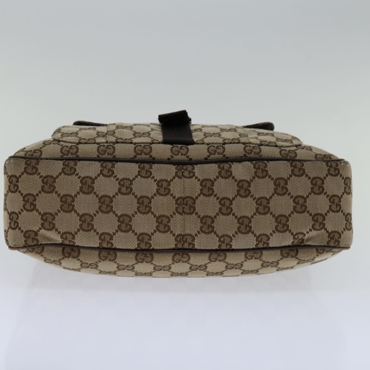 GUCCI GG Canvas Shoulder Bag Beige 131211 Auth 68599