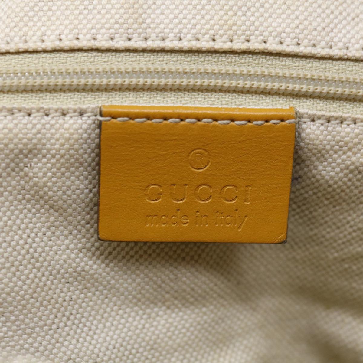 GUCCI GG Canvas Hand Bag Beige 247902 Auth 68600