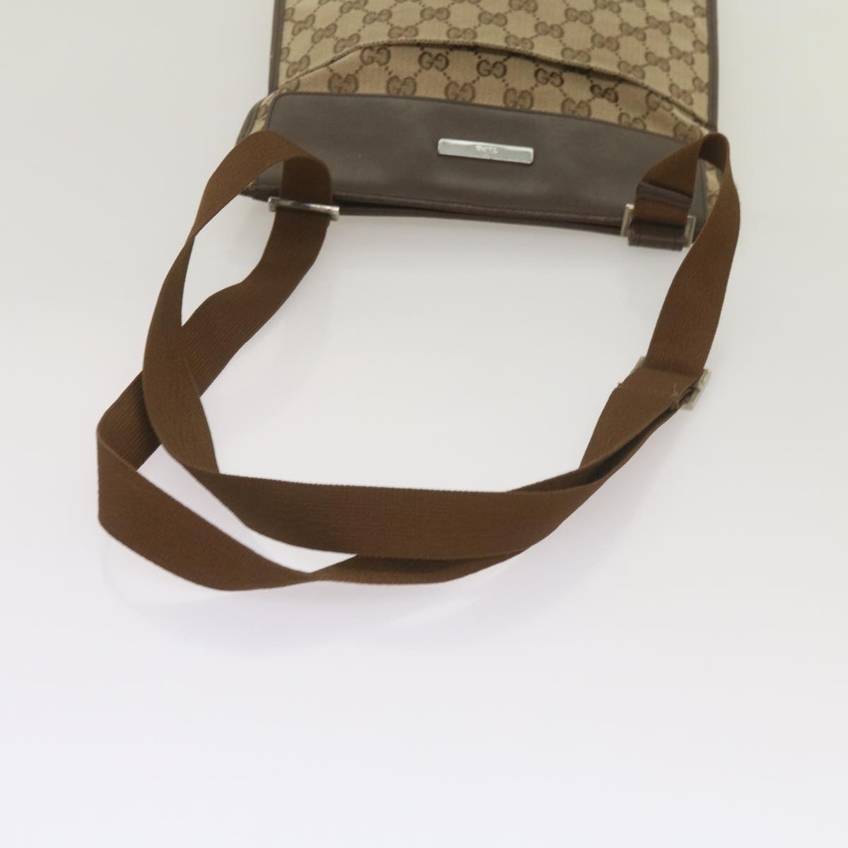 GUCCI GG Canvas Shoulder Bag Beige 27639 Auth 68601