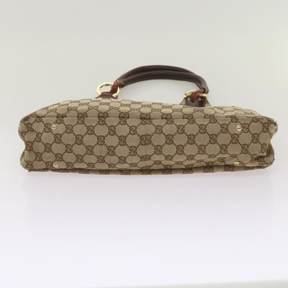 GUCCI GG Canvas Shoulder Bag Beige 132260 Auth 68615