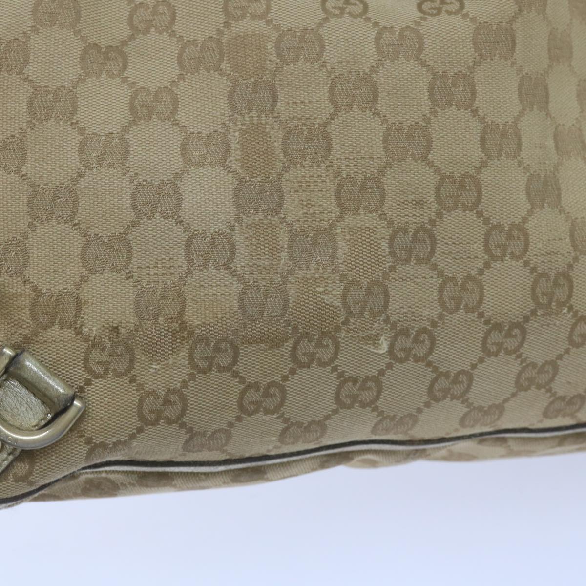 GUCCI GG Canvas Tote Bag Beige 170004 Auth 68616