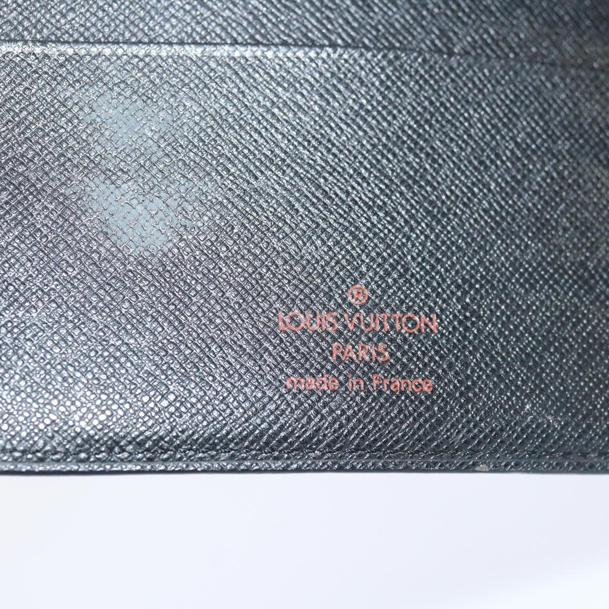 LOUIS VUITTON Epi Agenda MM Day Planner Cover Black R20042 LV Auth 68651