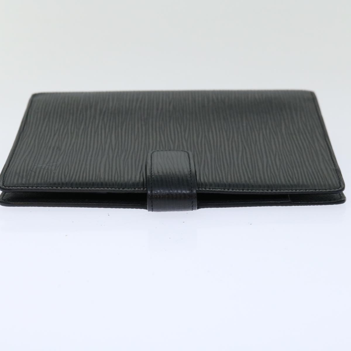 LOUIS VUITTON Epi Agenda MM Day Planner Cover Black R20042 LV Auth 68651