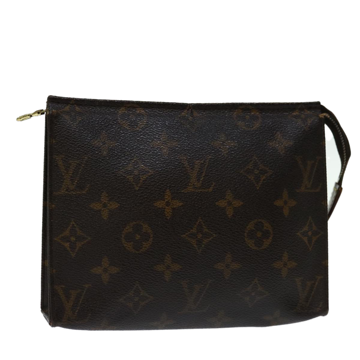 LOUIS VUITTON Monogram Poche Toilette 19 Pouch M47544 LV Auth 68660