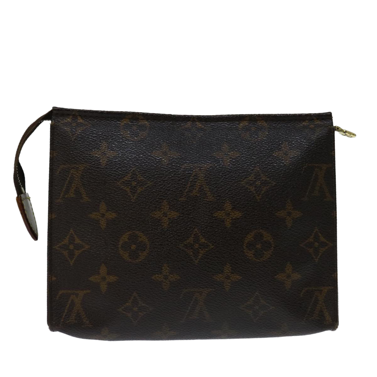 LOUIS VUITTON Monogram Poche Toilette 19 Pouch M47544 LV Auth 68660