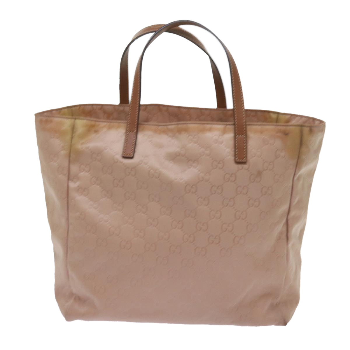 GUCCI GG Canvas Tote Bag Beige 282439 Auth 68674