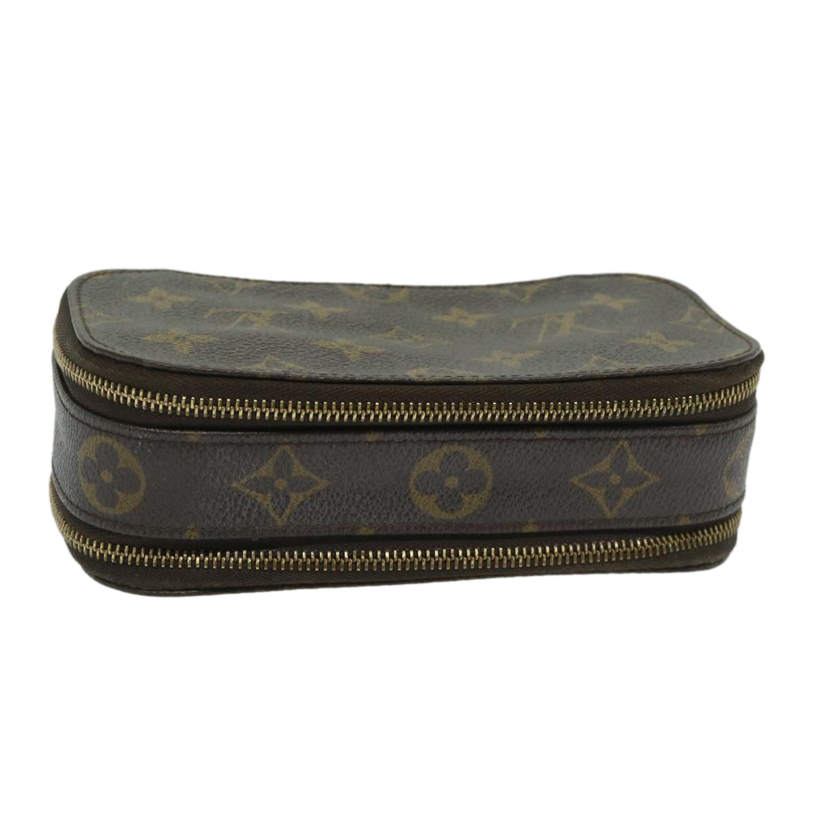 LOUIS VUITTON Monogram Trousse Brush PM Cosmetic Pouch M47510 LV Auth 68712