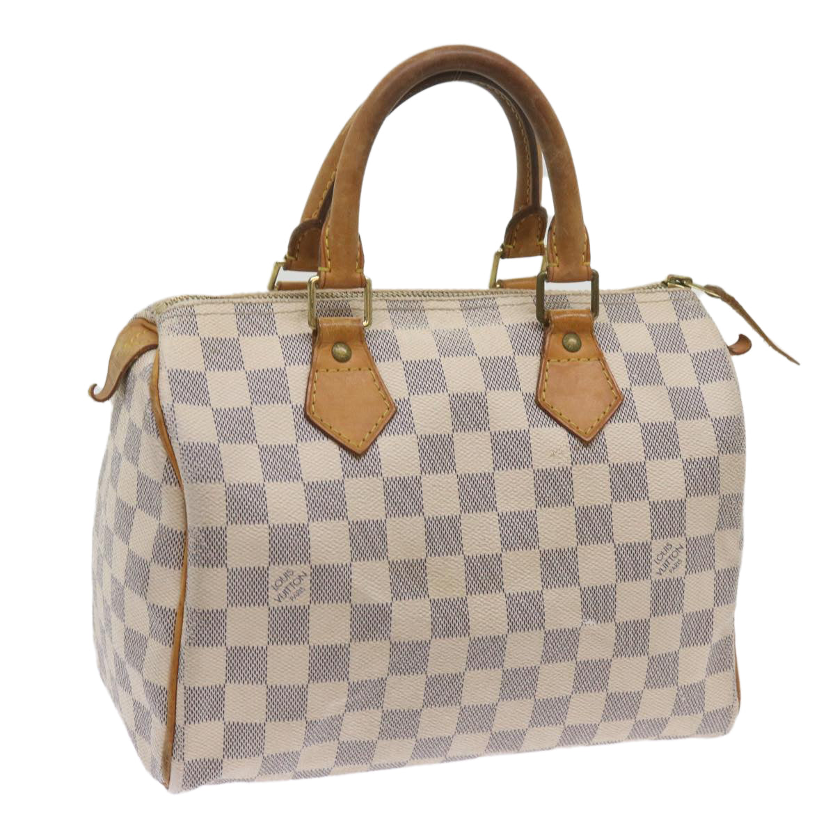 LOUIS VUITTON Damier Azur Speedy 25 Hand Bag N41534 LV Auth 68755