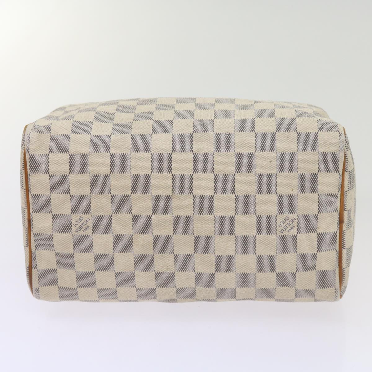 LOUIS VUITTON Damier Azur Speedy 25 Hand Bag N41534 LV Auth 68755