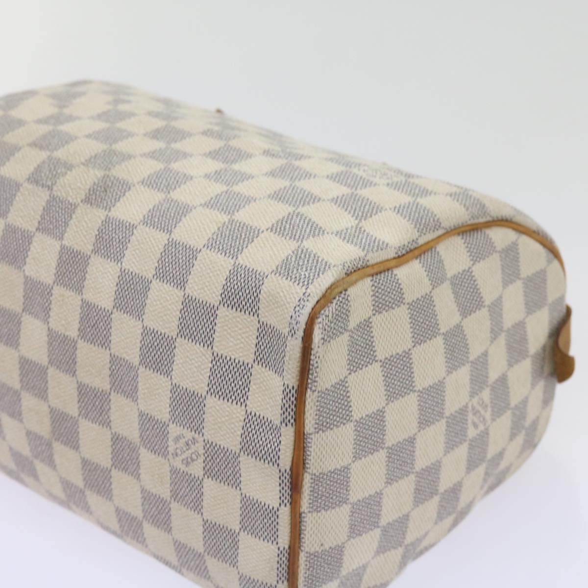 LOUIS VUITTON Damier Azur Speedy 25 Hand Bag N41534 LV Auth 68755