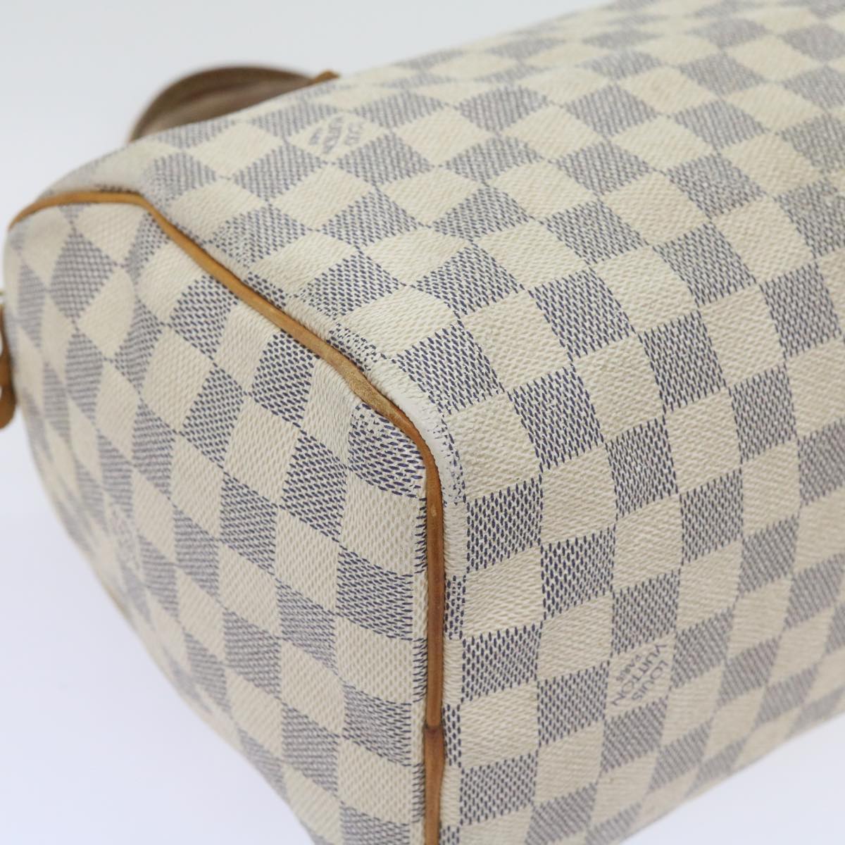 LOUIS VUITTON Damier Azur Speedy 25 Hand Bag N41534 LV Auth 68755