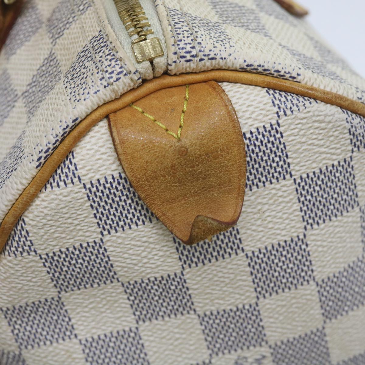 LOUIS VUITTON Damier Azur Speedy 25 Hand Bag N41534 LV Auth 68755