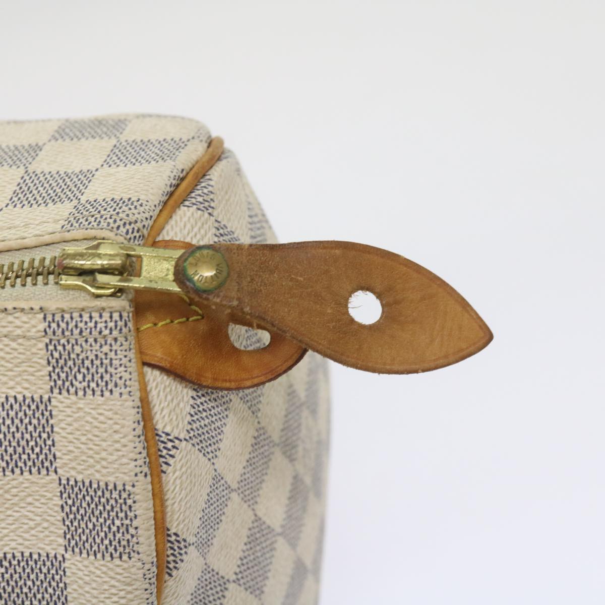 LOUIS VUITTON Damier Azur Speedy 25 Hand Bag N41534 LV Auth 68755