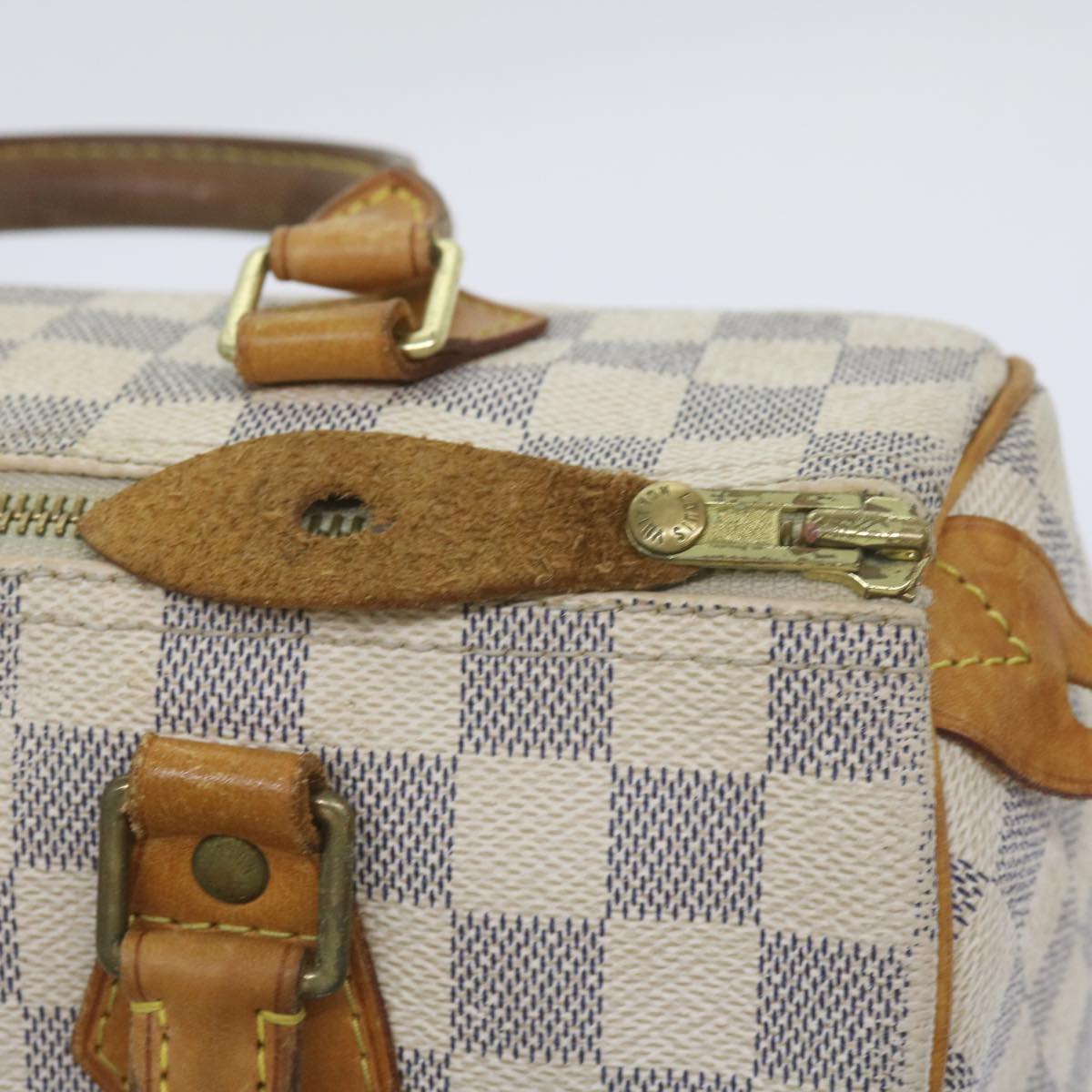 LOUIS VUITTON Damier Azur Speedy 25 Hand Bag N41534 LV Auth 68755