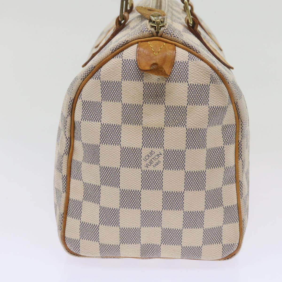 LOUIS VUITTON Damier Azur Speedy 25 Hand Bag N41534 LV Auth 68755