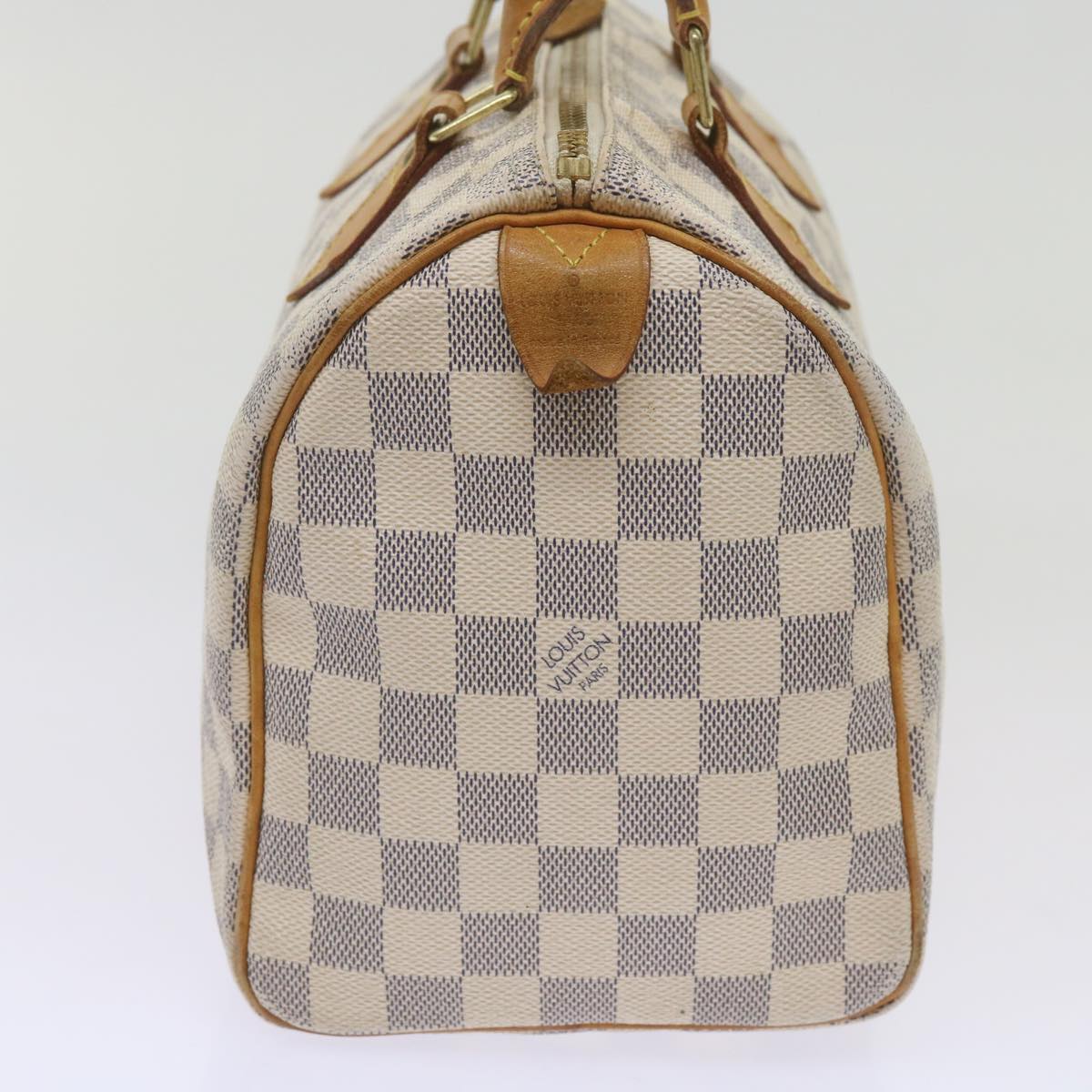 LOUIS VUITTON Damier Azur Speedy 25 Hand Bag N41534 LV Auth 68755