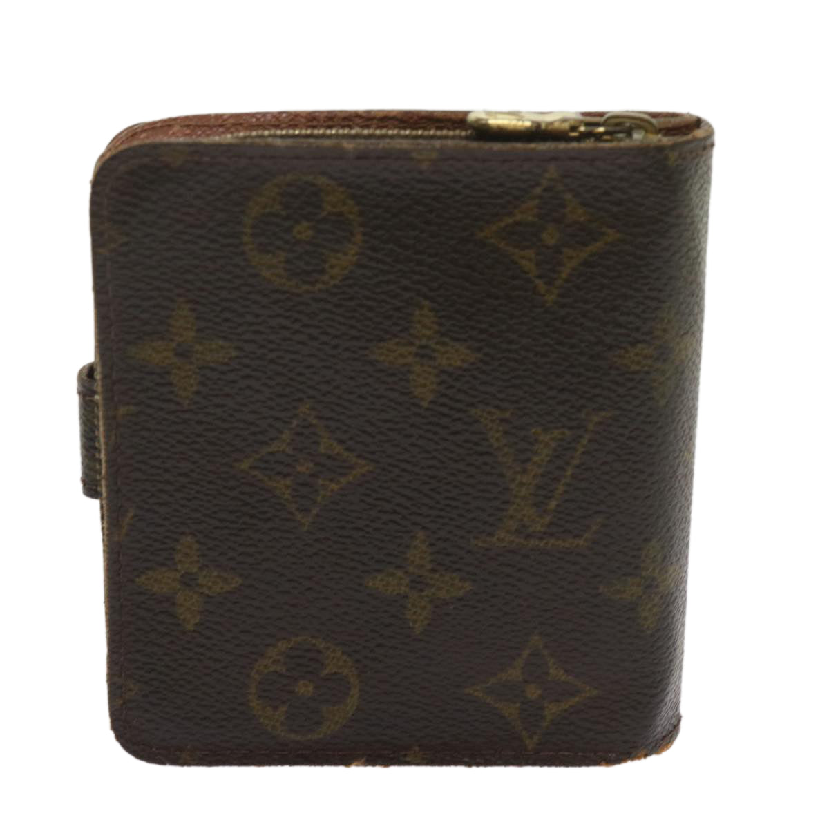 LOUIS VUITTON Monogram Compact Zip Wallet M61667 LV Auth 68788