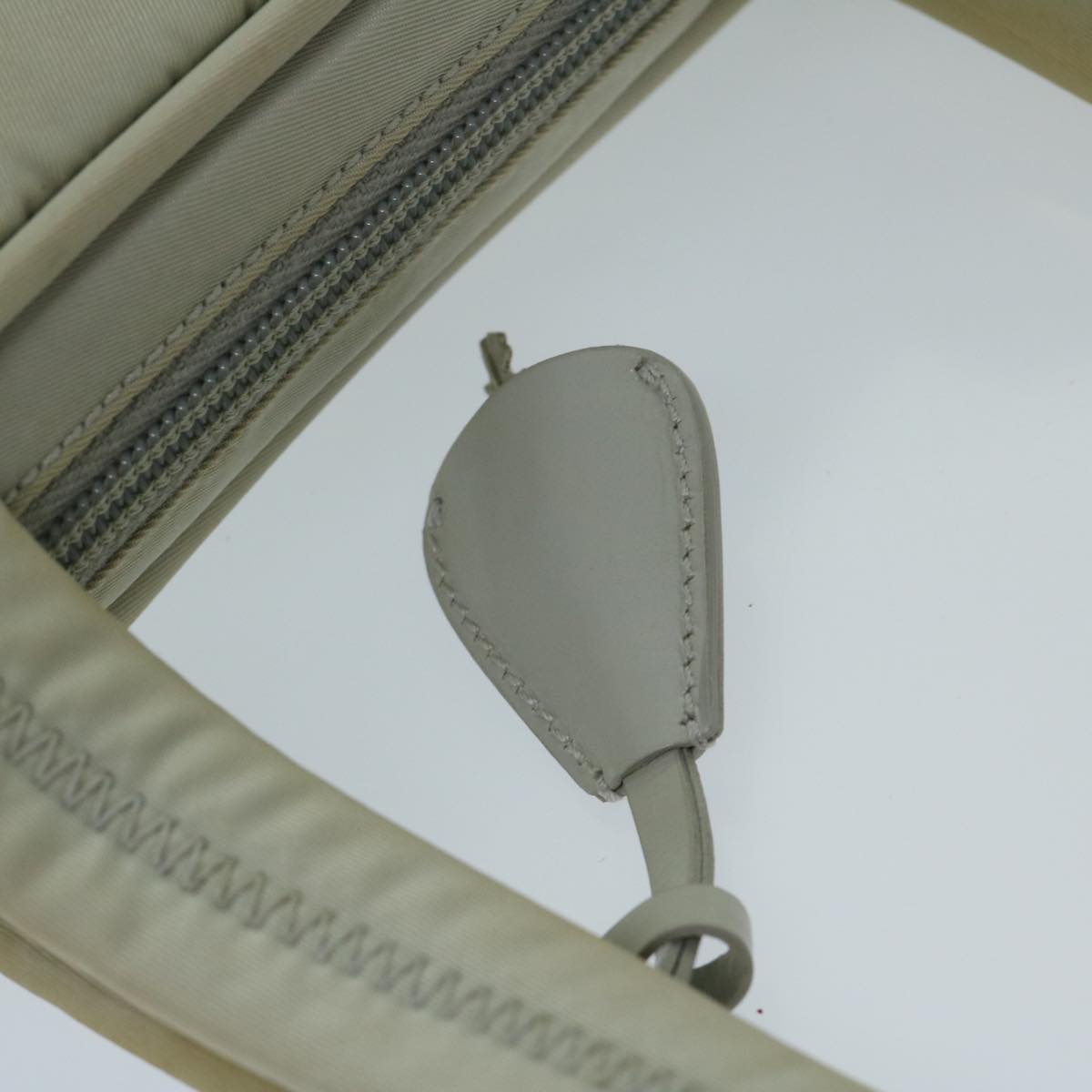 PRADA Hand Bag Nylon Gray Auth 68818