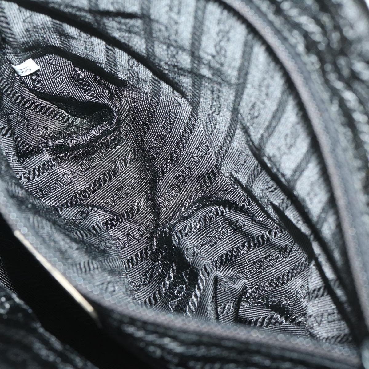 PRADA Hand Bag Nylon Gray Auth 68818