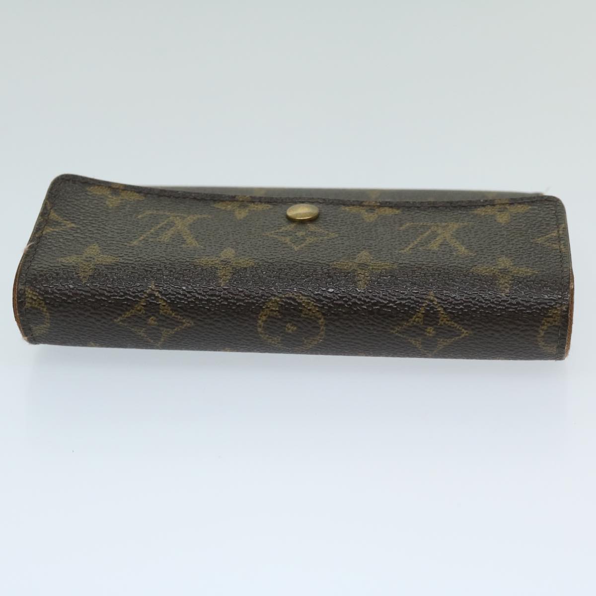 LOUIS VUITTON Monogram Porte Tresor Etui Chequier Wallet M61200 LV Auth 68831