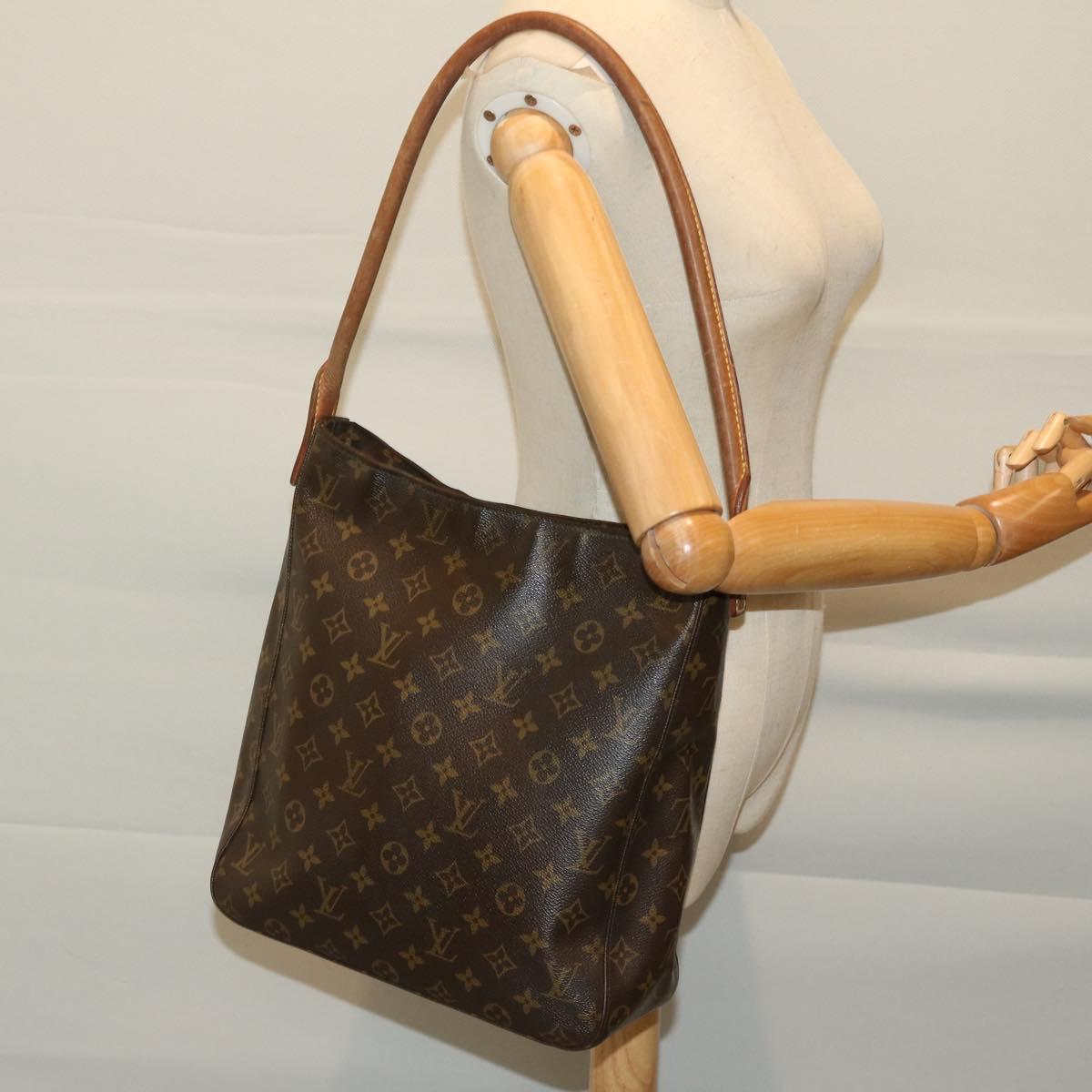 LOUIS VUITTON Monogram Looping GM Shoulder Bag M51145 LV Auth 68859