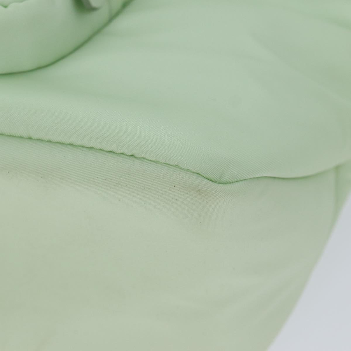 PRADA Hand Bag Nylon 2way Light Green Auth 68918AV