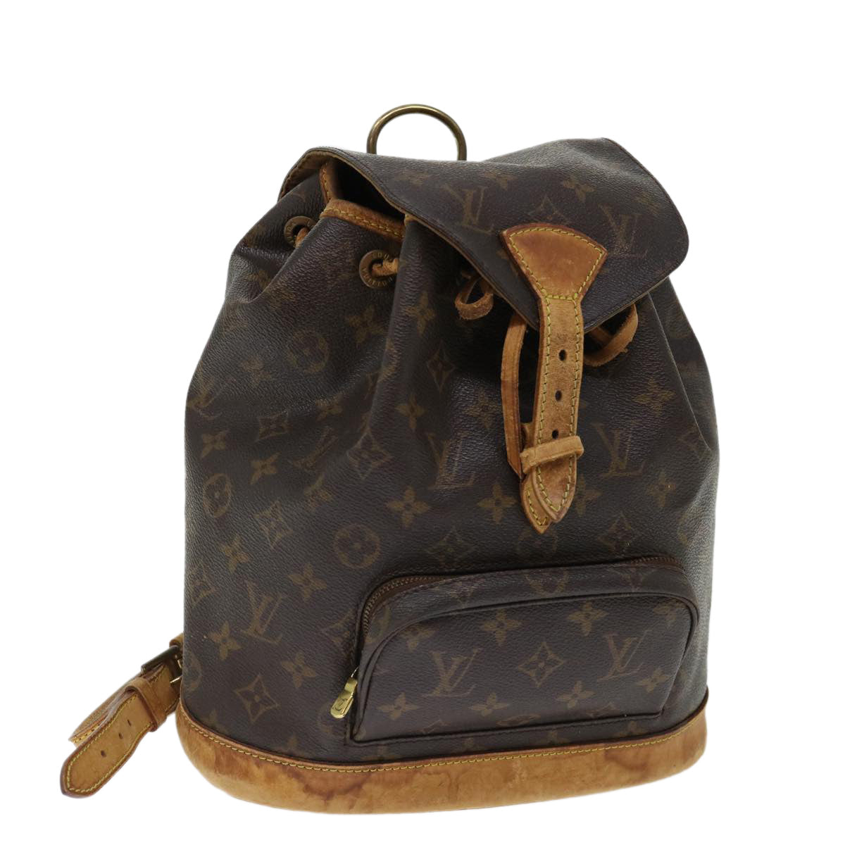 LOUIS VUITTON Monogram Montsouris MM Backpack M51136 LV Auth 68950