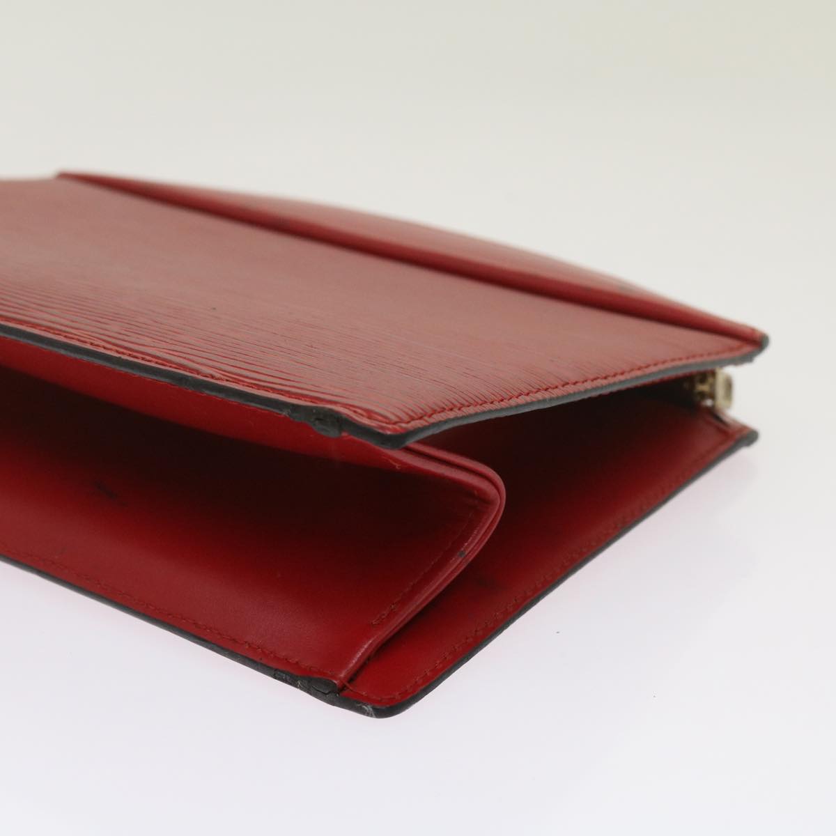 LOUIS VUITTON Epi Trousse Crete Clutch Bag Red M48407 LV Auth 68989