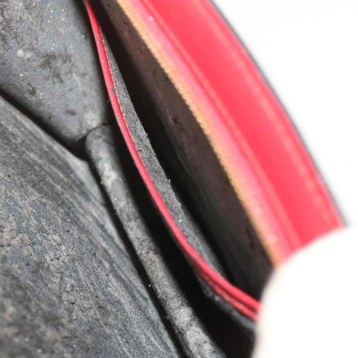 LOUIS VUITTON Epi Trousse Crete Clutch Bag Red M48407 LV Auth 68989