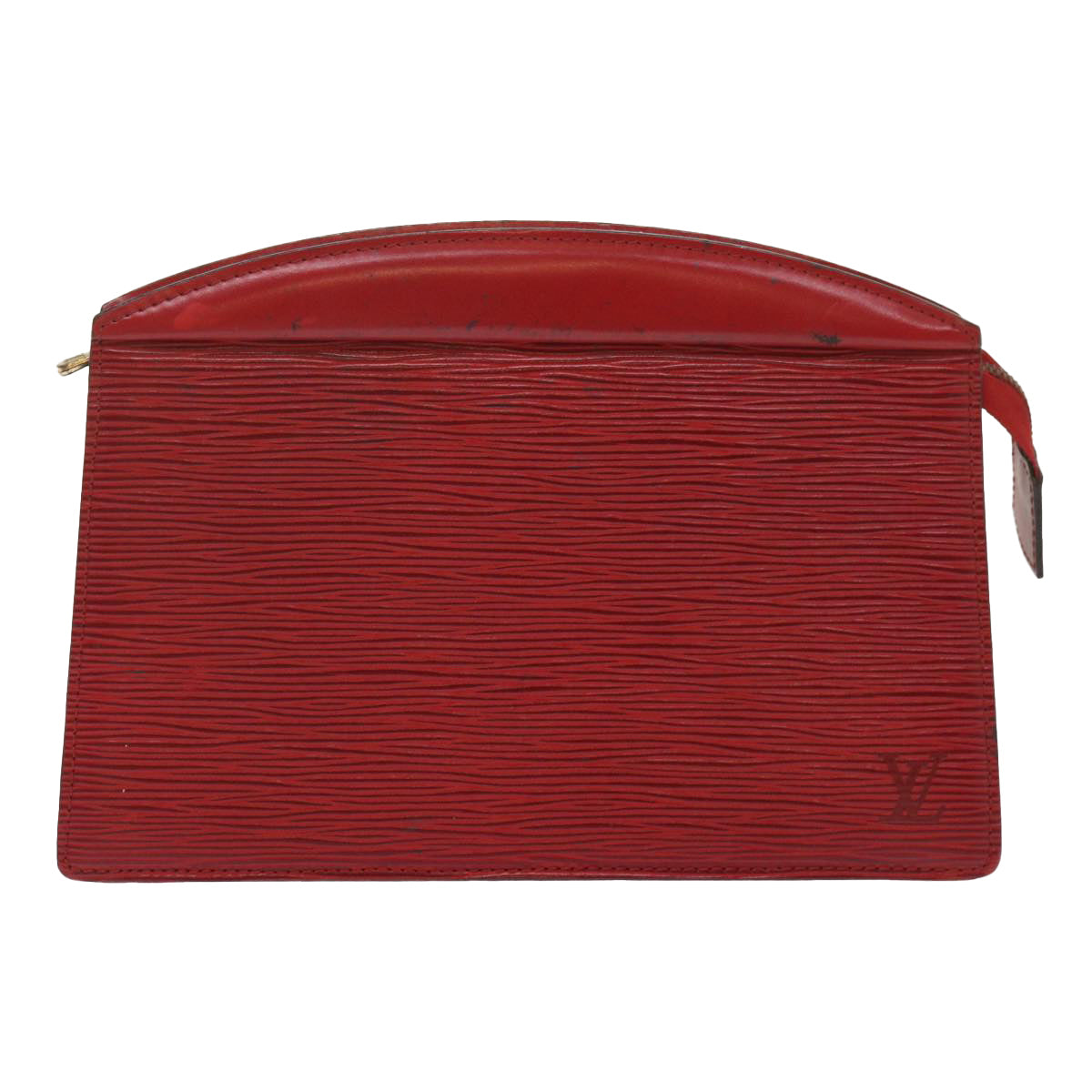 LOUIS VUITTON Epi Trousse Crete Clutch Bag Red M48407 LV Auth 68989