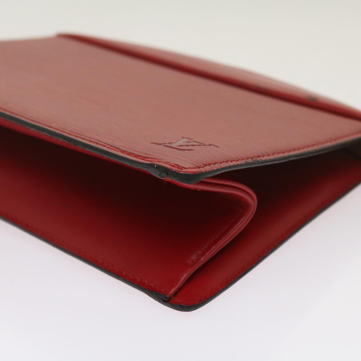 LOUIS VUITTON Epi Trousse Crete Clutch Bag Red M48407 LV Auth 68989