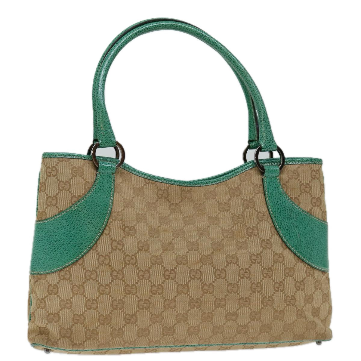 GUCCI GG Canvas Tote Bag Beige 113015 Auth 69049