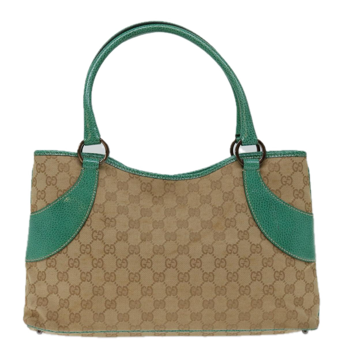 GUCCI GG Canvas Tote Bag Beige 113015 Auth 69049